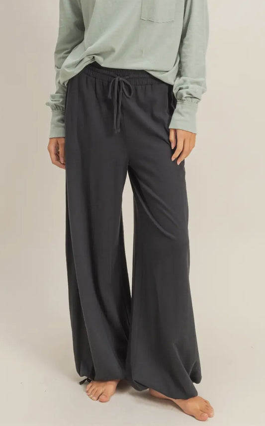 Wide Leg Drawstring Pants