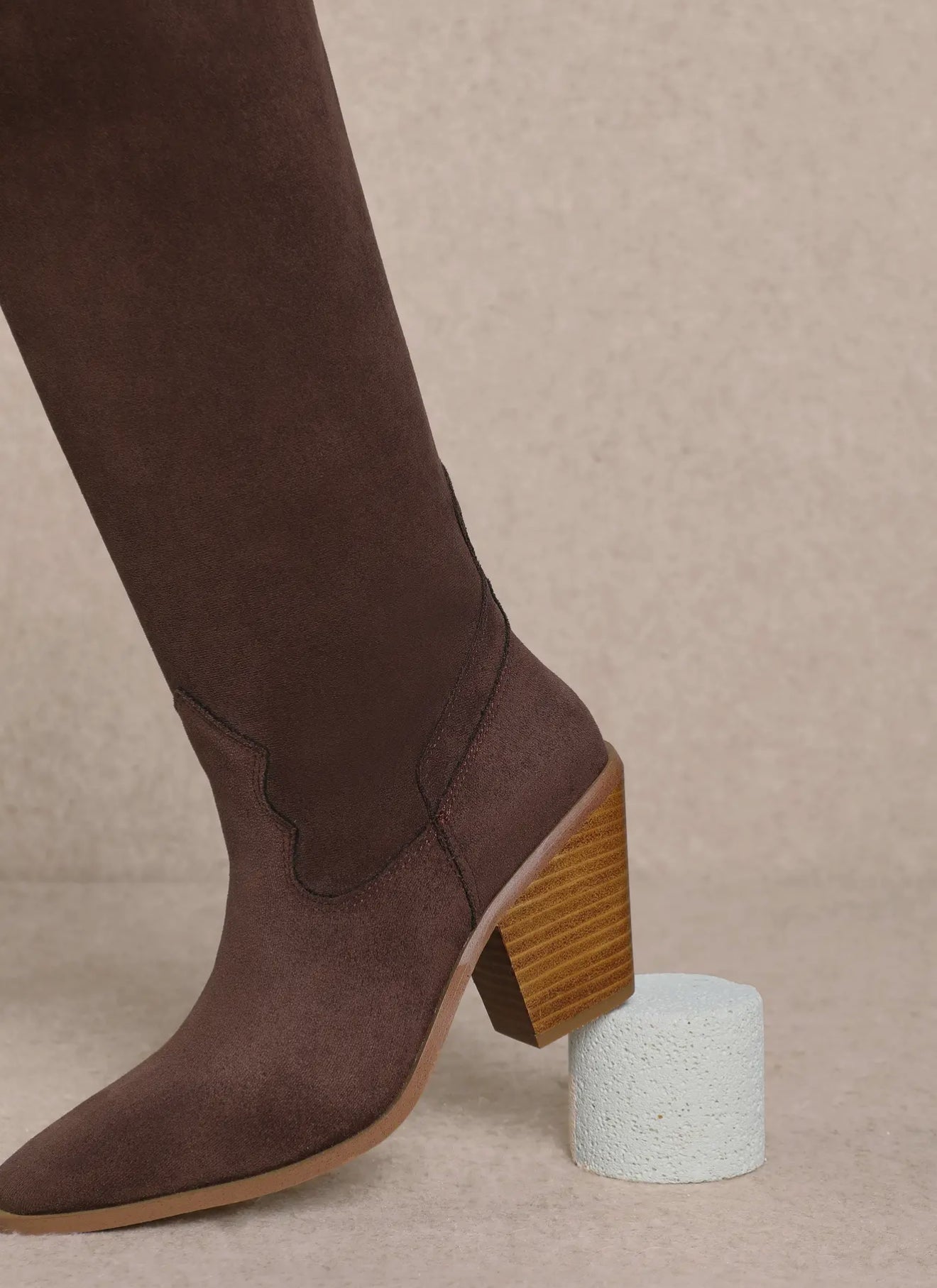 Classy Suede Cowgirl Boots
