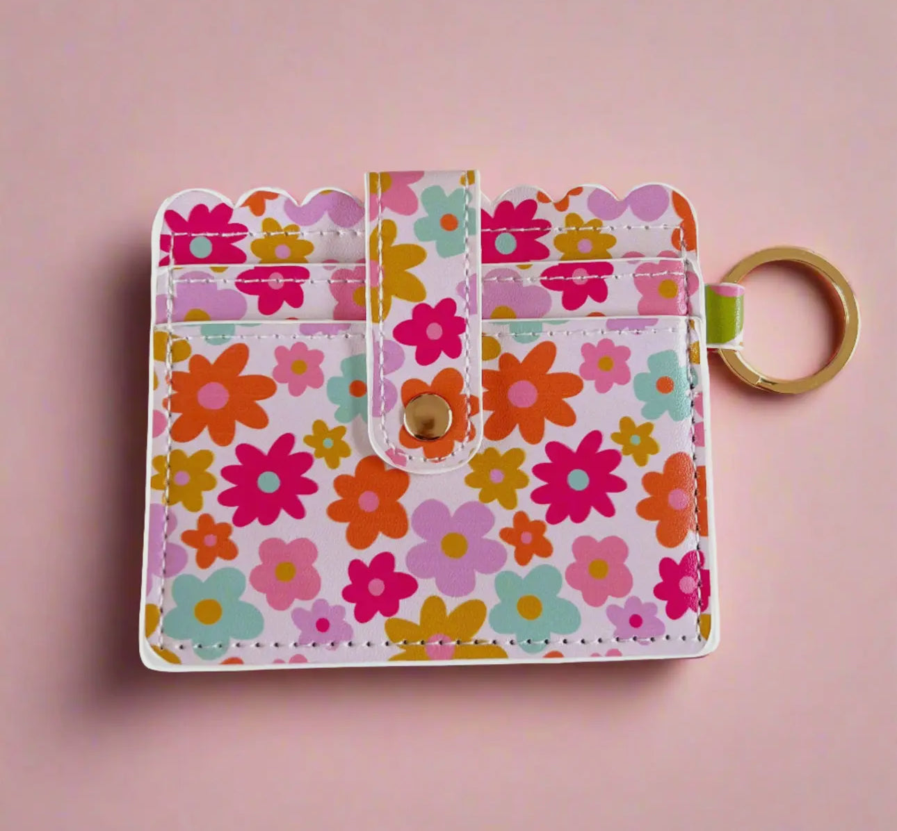 Floral Keychain Wallet