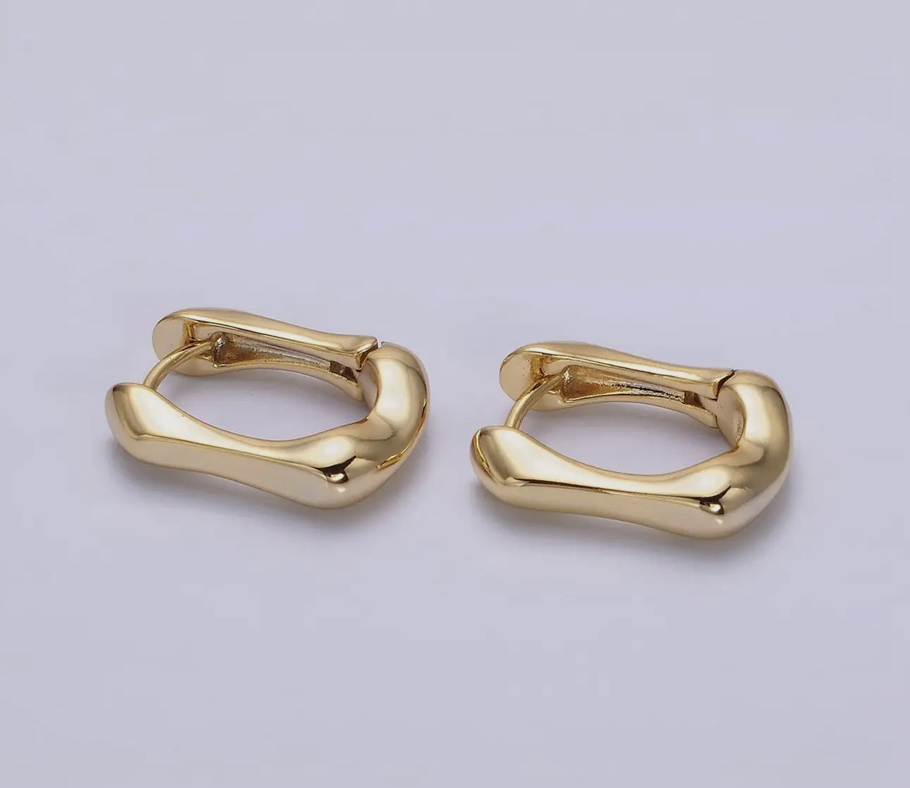 Geo Hoop Earrings