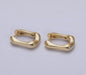 Geo Hoop Earrings