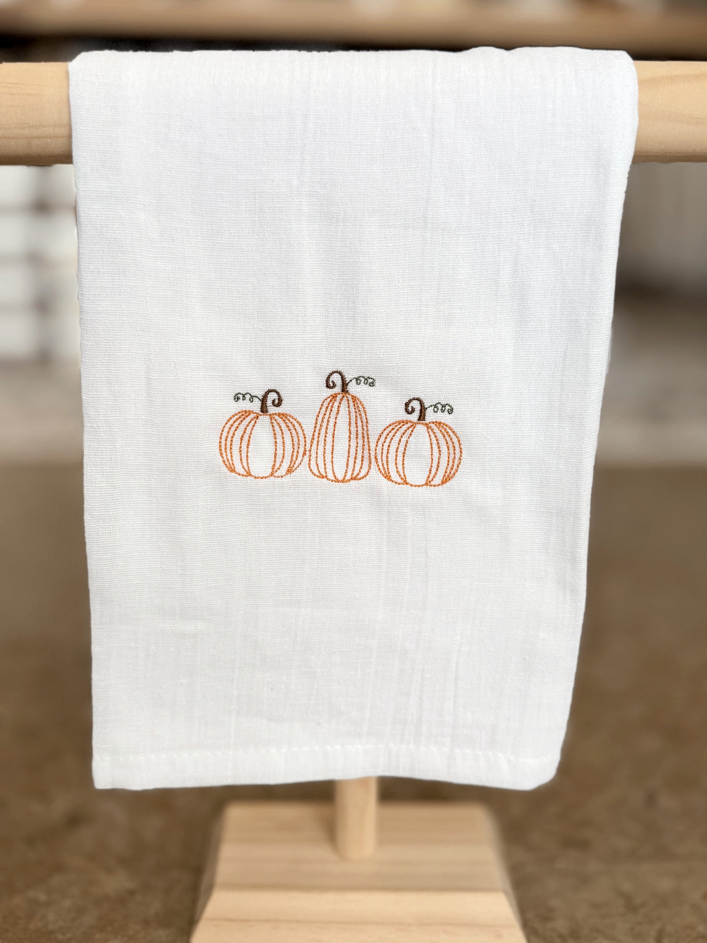 Pumpkin Trio Kitchen Towels