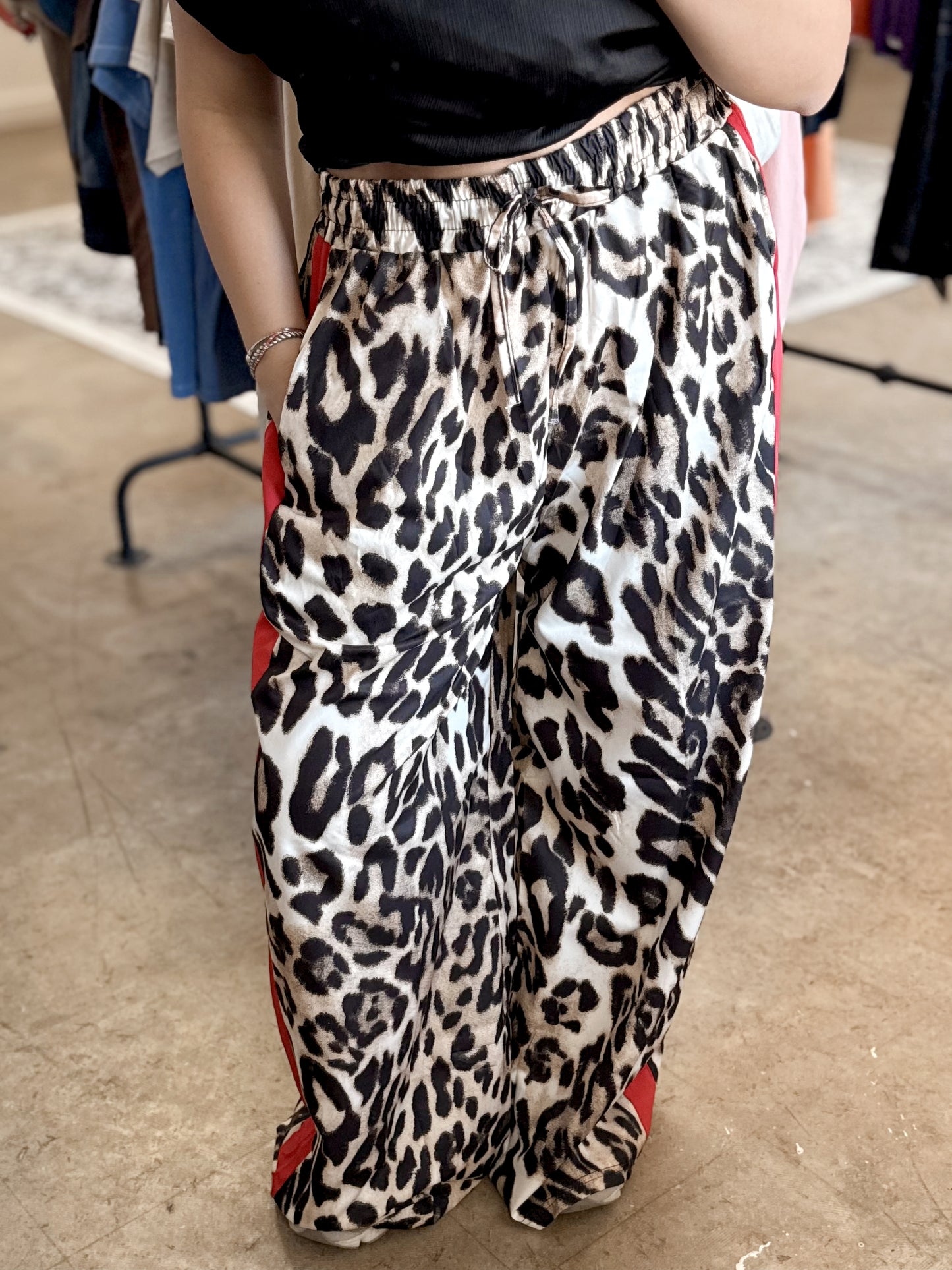 Silky Leopard Pants