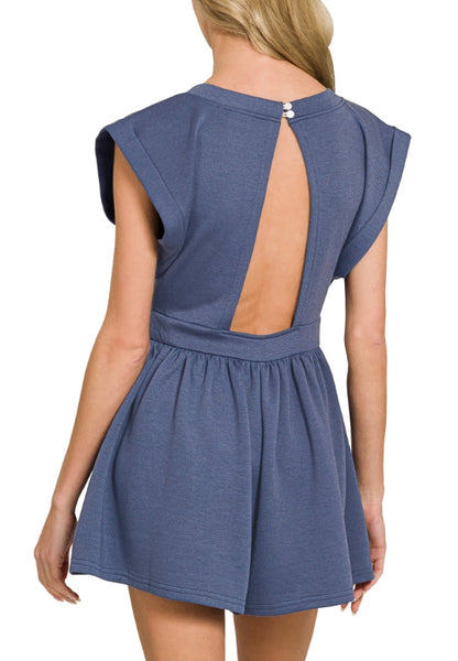 Scuba Open Back Romper