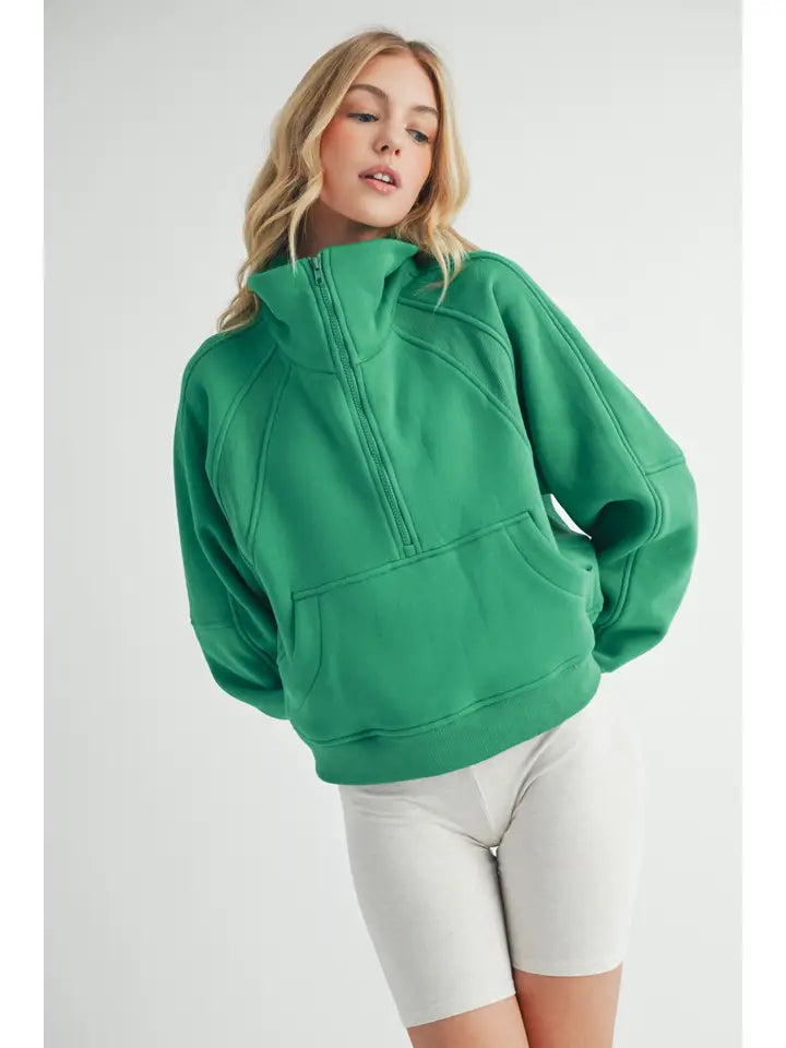 Funnel Neck Half Zip